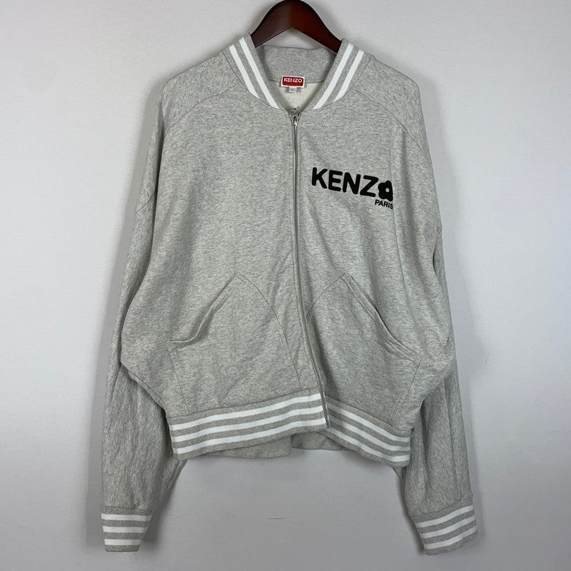 【中古品】【メンズ】 BOKE FLOWER SWEAT FD55SW4784MF フラワー スウェット トップス フルジップ 147-260329-ko-04-fuzh サイズ：L カラー：グレー 万代Net店