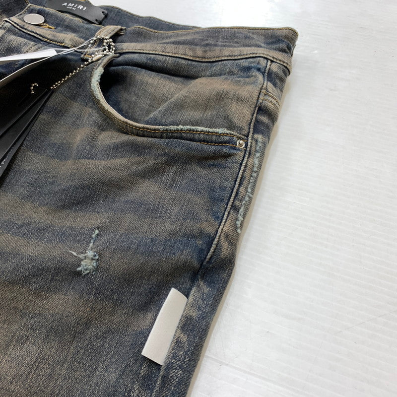 【中古品】【メンズ】 AMIRI アミリ STACK FLAIR JEAN DARK INDIGO SRPS23MDF001 スタック フレアジーンズ ボトムス デニムパンツ 152-260329-ko-14-tei サイズ：33 カラー：ダークインディゴ 万代Net店