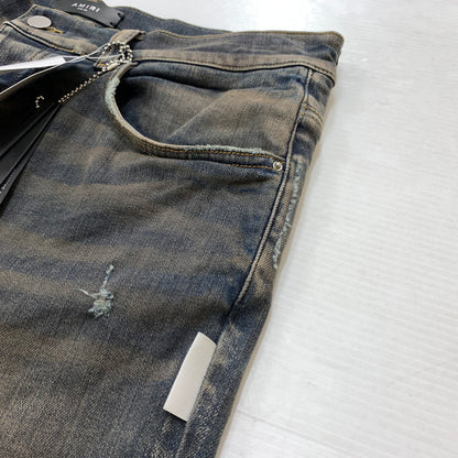 【中古品】【メンズ】 AMIRI アミリ STACK FLAIR JEAN DARK INDIGO SRPS23MDF001 スタック フレアジーンズ ボトムス デニムパンツ 152-260329-ko-14-tei サイズ：33 カラー：ダークインディゴ 万代Net店