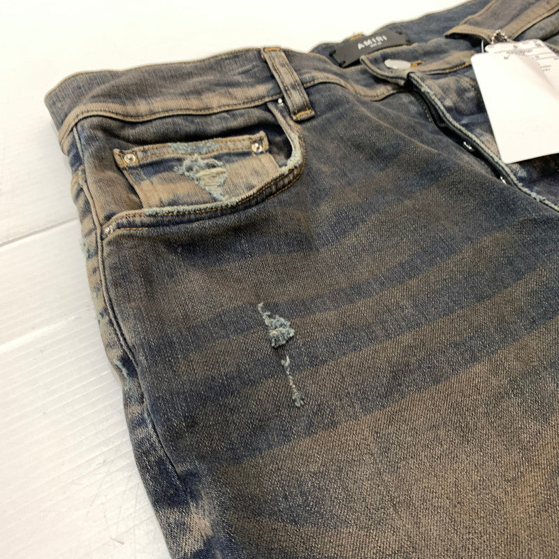 【中古品】【メンズ】 AMIRI アミリ STACK FLAIR JEAN DARK INDIGO SRPS23MDF001 スタック フレアジーンズ ボトムス デニムパンツ 152-260329-ko-14-tei サイズ：33 カラー：ダークインディゴ 万代Net店