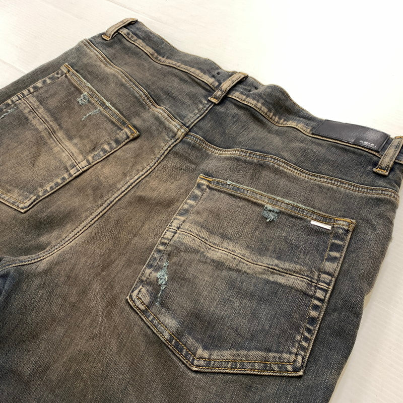 【中古品】【メンズ】 AMIRI アミリ STACK FLAIR JEAN DARK INDIGO SRPS23MDF001 スタック フレアジーンズ ボトムス デニムパンツ 152-260329-ko-14-tei サイズ：33 カラー：ダークインディゴ 万代Net店
