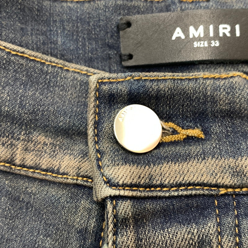 【中古品】【メンズ】 AMIRI アミリ STACK FLAIR JEAN DARK INDIGO SRPS23MDF001 スタック フレアジーンズ ボトムス デニムパンツ 152-260329-ko-14-tei サイズ：33 カラー：ダークインディゴ 万代Net店