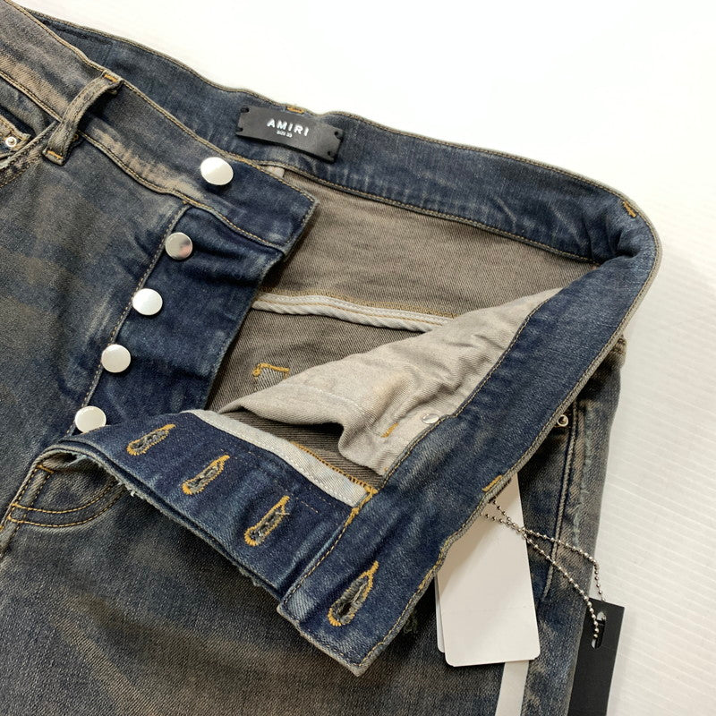 【中古品】【メンズ】 AMIRI アミリ STACK FLAIR JEAN DARK INDIGO SRPS23MDF001 スタック フレアジーンズ ボトムス デニムパンツ 152-260329-ko-14-tei サイズ：33 カラー：ダークインディゴ 万代Net店