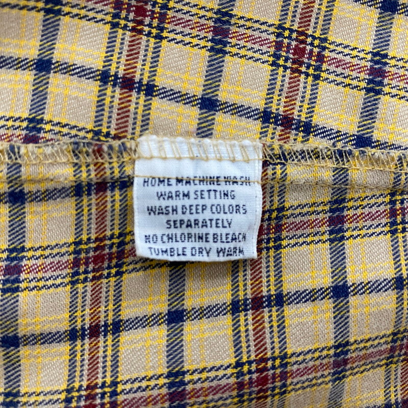 【現状渡し品】【メンズ】 SHELTER BAY by ARROW シェルターベイ バイ アロー BD L/S CHECK SHIRT ボタンダウン ロングスリーブ チェック シャツ 長袖トップス 145-260716-ss-06-tei サイズ：L カラー：ブラウン 万代Net店