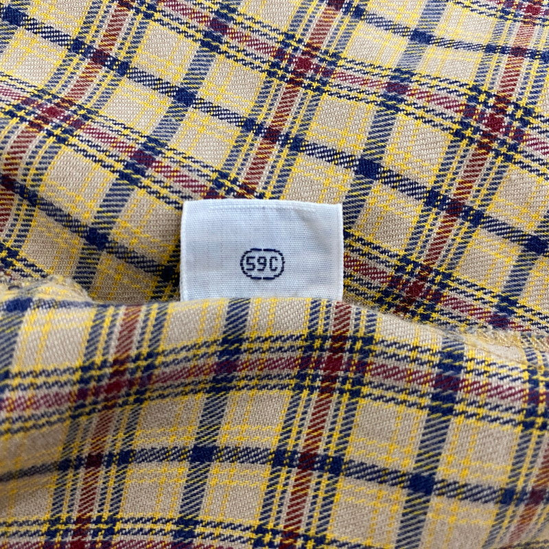 【現状渡し品】【メンズ】 SHELTER BAY by ARROW シェルターベイ バイ アロー BD L/S CHECK SHIRT ボタンダウン ロングスリーブ チェック シャツ 長袖トップス 145-260716-ss-06-tei サイズ：L カラー：ブラウン 万代Net店