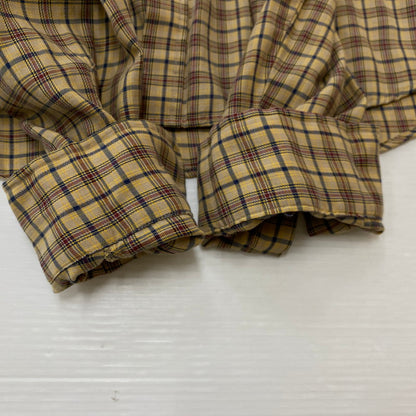 【現状渡し品】【メンズ】 SHELTER BAY by ARROW シェルターベイ バイ アロー BD L/S CHECK SHIRT ボタンダウン ロングスリーブ チェック シャツ 長袖トップス 145-260716-ss-06-tei サイズ：L カラー：ブラウン 万代Net店