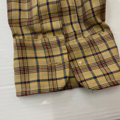 【現状渡し品】【メンズ】 SHELTER BAY by ARROW シェルターベイ バイ アロー BD L/S CHECK SHIRT ボタンダウン ロングスリーブ チェック シャツ 長袖トップス 145-260716-ss-06-tei サイズ：L カラー：ブラウン 万代Net店