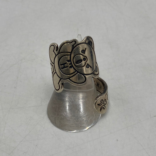 【中古品】【メンズ】 HYSTERIC GLAMOUR ヒステリックグラマー BEAR SPOON RING ベア スプーン リング 指輪 アクセサリー 192-260406-ks-17-tei サイズ：16号程度　※本体のみ カラー：SV925 万代Net店