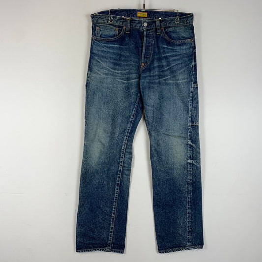 【中古品】【メンズ】 HUMANMADE ヒューマンメイド STRAIGHT DENIM PANTS FUTURE HM30PT002 ストレート デニムパンツ フューチャー ボトムス ジーンズ 156-260329-ko-16-tei サイズ：30 カラー：インディゴ 万代Net店