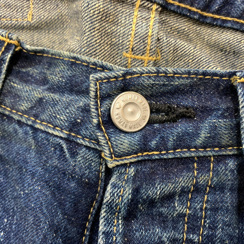 【中古品】【メンズ】 HUMANMADE ヒューマンメイド STRAIGHT DENIM PANTS FUTURE HM30PT002 ストレート デニムパンツ フューチャー ボトムス ジーンズ 156-260329-ko-16-tei サイズ：30 カラー：インディゴ 万代Net店
