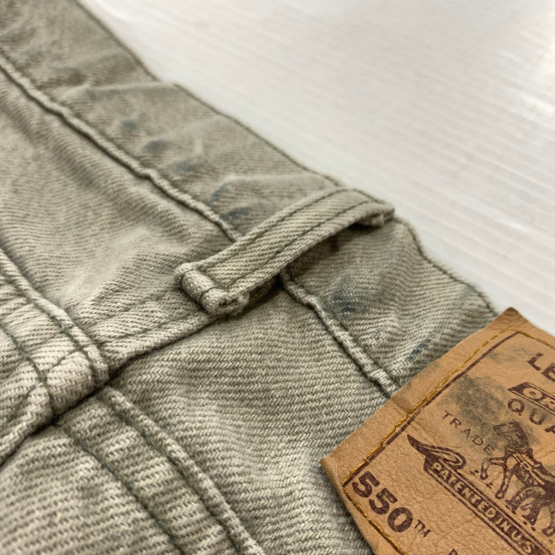 【中古品】【メンズ】 Levi's リーバイス 90's 550 DENIM PANTS MADE IN USA 40550-0232 90年代 デニムパンツ ボトムス ジーンズ ボタン裏 刻印585 オレンジタブ USA製 156-260331-ko-17-tei サイズ：W34L34 カラー：グレー系 万代Net店