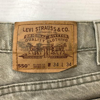 【中古品】【メンズ】 Levi's リーバイス 90's 550 DENIM PANTS MADE IN USA 40550-0232 90年代 デニムパンツ ボトムス ジーンズ ボタン裏 刻印585 オレンジタブ USA製 156-260331-ko-17-tei サイズ：W34L34 カラー：グレー系 万代Net店