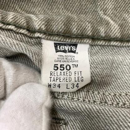 【中古品】【メンズ】 Levi's リーバイス 90's 550 DENIM PANTS MADE IN USA 40550-0232 90年代 デニムパンツ ボトムス ジーンズ ボタン裏 刻印585 オレンジタブ USA製 156-260331-ko-17-tei サイズ：W34L34 カラー：グレー系 万代Net店