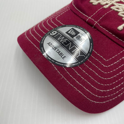 【中古品】【メンズ】 STUSSY ステューシー × NEW ERA ニューエラ 別注 コラボ 9TWENTY BASIC TRUCKER 1311126 ナイントゥエンティベーシック トラッカー キャップ 帽子 185-260704-yo-10-tei サイズ：57cm カラー：CARDINAL 万代Net店