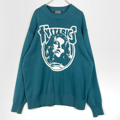 【中古品】【メンズ】 ENDLESS ROCK CREWKNIT 02253NS01 エンドレス ロック クルーニット トップス セーター 140-260329-ko-12-fuzh サイズ：L カラー：ブルー系 万代Net店