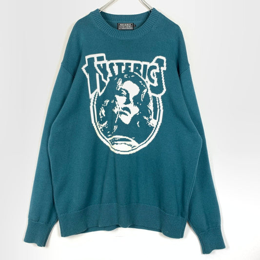 【中古品】【メンズ】 ENDLESS ROCK CREWKNIT 02253NS01 エンドレス ロック クルーニット トップス セーター 140-260329-ko-12-fuzh サイズ：L カラー：ブルー系 万代Net店