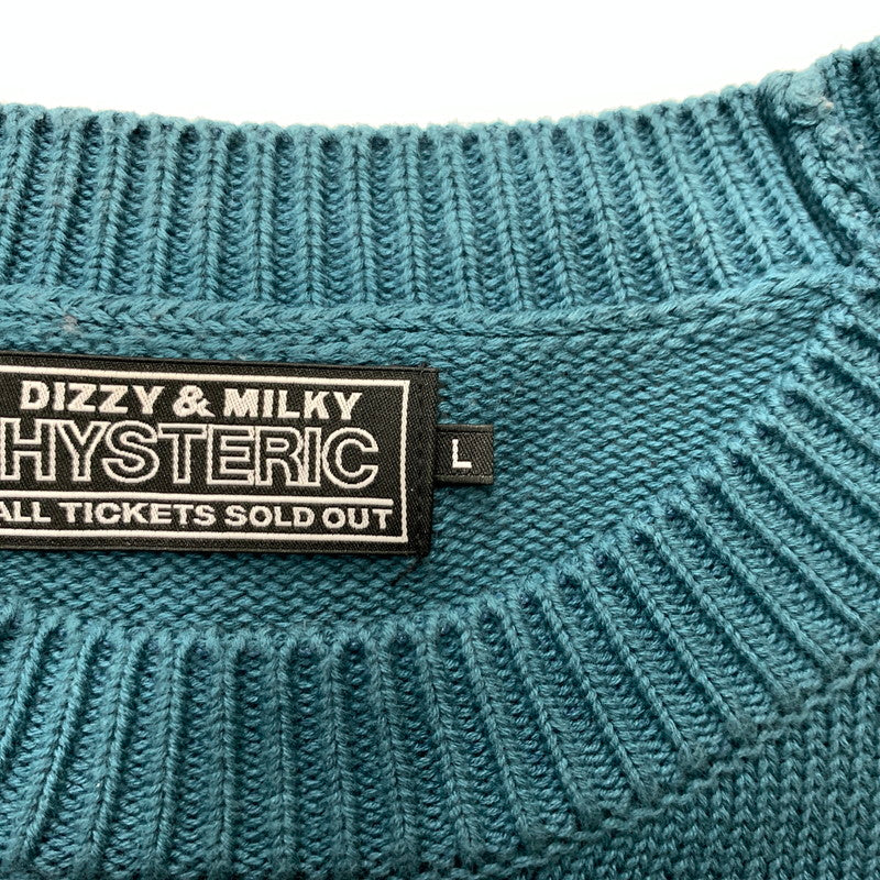 【中古品】【メンズ】 ENDLESS ROCK CREWKNIT 02253NS01 エンドレス ロック クルーニット トップス セーター 140-260329-ko-12-fuzh サイズ：L カラー：ブルー系 万代Net店