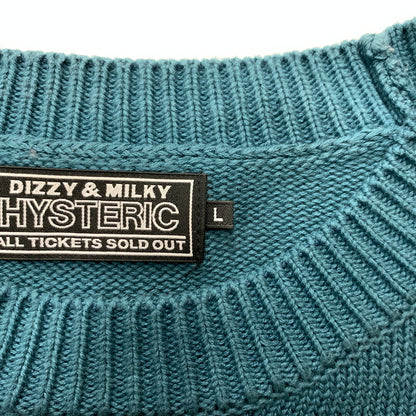 【中古品】【メンズ】 ENDLESS ROCK CREWKNIT 02253NS01 エンドレス ロック クルーニット トップス セーター 140-260329-ko-12-fuzh サイズ：L カラー：ブルー系 万代Net店