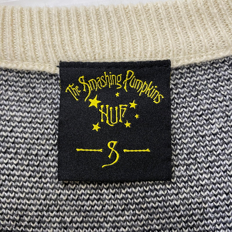 【中古品】【メンズ】 × SMASHING PUMPKINS スマッシング パンプキンズ 別注 コラボ STAR GIRL CREWNECK SWEATER スターガール クルーネック セーター 長袖 トップス 142-260401-ks-16-fuzh サイズ：S/※使用感有 カラー：ホワイト 万代Net店