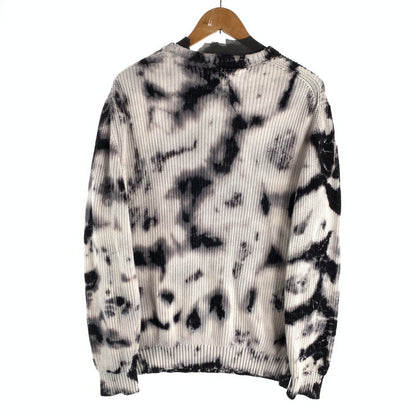 【メンズ】 HUF BAR LOGO TIE DYE CREW SWEATER ハフ バーロゴタイダイクルーネック セーター ニット ブランド 古着 142-260509-gm-29-fuz サイズ：S カラー：グレー 万代Net店