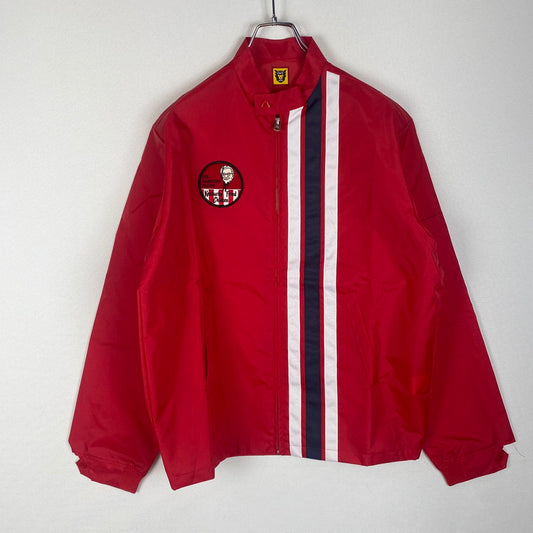 【中古品】【メンズ】 HUMANMADE ヒューマンメイド × KFC ケンタッキー・フライド・チキン RACING JACKET レーシング ジャケット ライトアウター 142-260327-ks-09-tei サイズ：M カラー：レッド 万代Net店
