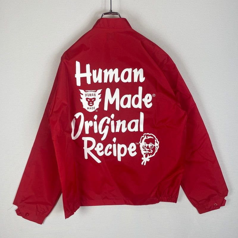 【中古品】【メンズ】 HUMANMADE ヒューマンメイド × KFC ケンタッキー・フライド・チキン RACING JACKET レーシング ジャケット ライトアウター 142-260327-ks-09-tei サイズ：M カラー：レッド 万代Net店