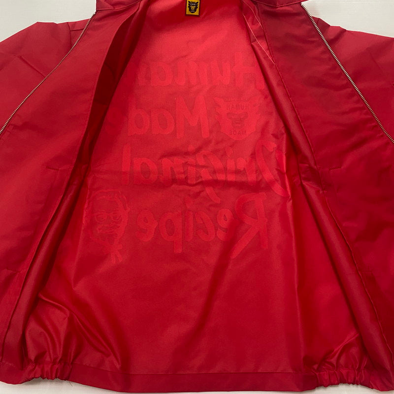 【中古品】【メンズ】 HUMANMADE ヒューマンメイド × KFC ケンタッキー・フライド・チキン RACING JACKET レーシング ジャケット ライトアウター 142-260327-ks-09-tei サイズ：M カラー：レッド 万代Net店