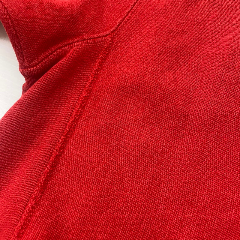 【現状渡し品】【メンズ】 Champion チャンピオン 90's REVERSE WEAVE 90年代 リバースウィーブスウェット 長袖 トップス トレーナー 刺繍タグ 目あり USA製 145-260331-yo-12-tei サイズ：L カラー：レッド 万代Net店