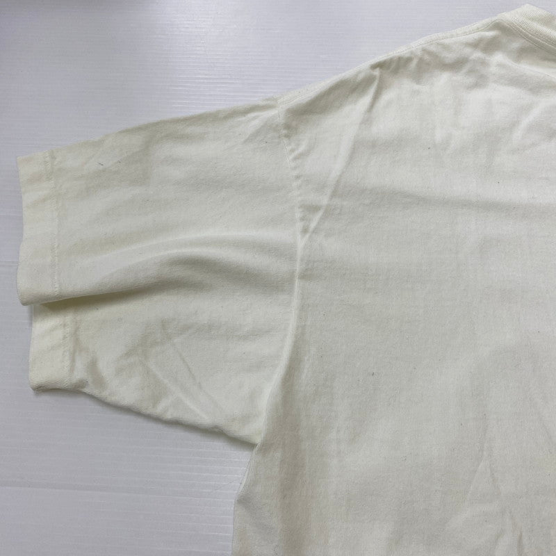 【ジャンク品】【メンズ】 SAINT Mxxxxxx SAINT MICHAEL セントマイケル 24SS RIBON SAINT TEE SM-YS8-0000-012 リボン セント Tシャツ 半袖 トップス 140-260401-ks-09-tei サイズ：XXL/※全体的に変色あり カラー：ホワイト/ブルー 万代Net店