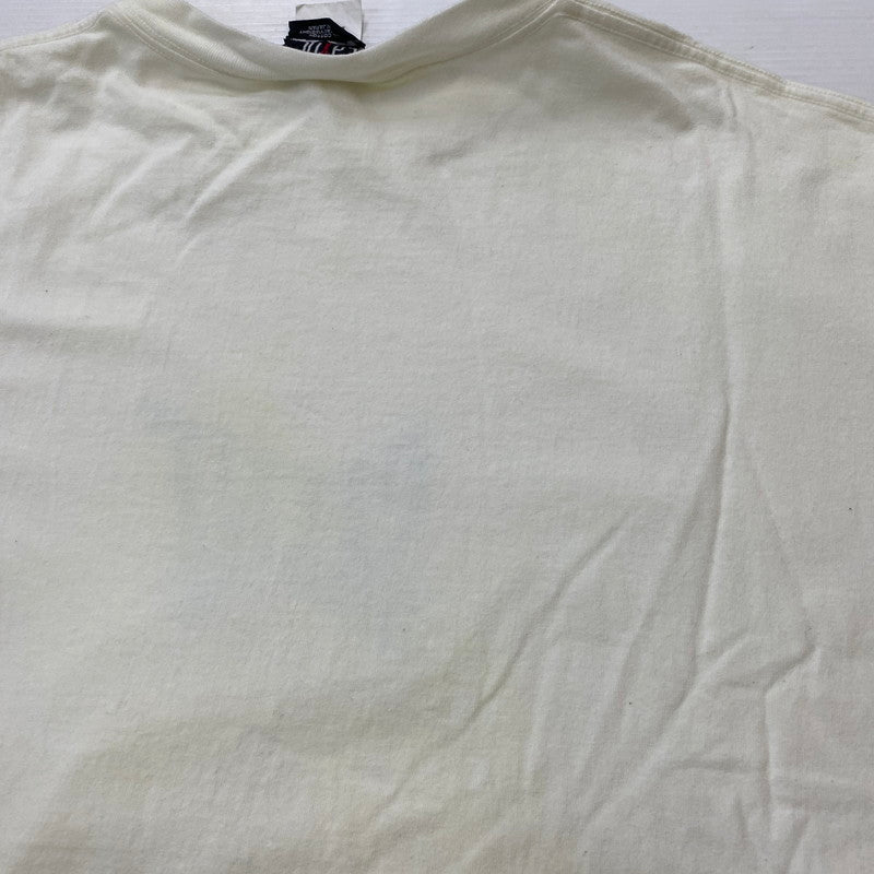 【ジャンク品】【メンズ】 SAINT Mxxxxxx SAINT MICHAEL セントマイケル 24SS RIBON SAINT TEE SM-YS8-0000-012 リボン セント Tシャツ 半袖 トップス 140-260401-ks-09-tei サイズ：XXL/※全体的に変色あり カラー：ホワイト/ブルー 万代Net店
