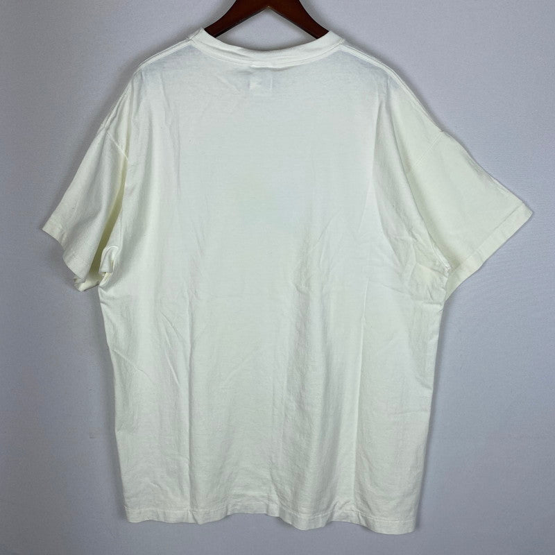 【ジャンク品】【メンズ】 SAINT Mxxxxxx SAINT MICHAEL セントマイケル 24SS RIBON SAINT TEE SM-YS8-0000-012 リボン セント Tシャツ 半袖 トップス 140-260401-ks-09-tei サイズ：XXL/※全体的に変色あり カラー：ホワイト/ブルー 万代Net店