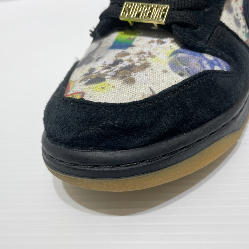 【中古品】【メンズ】 NIKE ナイキ × Supreme シュプリーム 別注 コラボ FD8778-001 SB DUNKLOW OG QS スニーカー 靴 160-260715-ko-04-tei サイズ：27cm カラー：ブラック 万代Net店