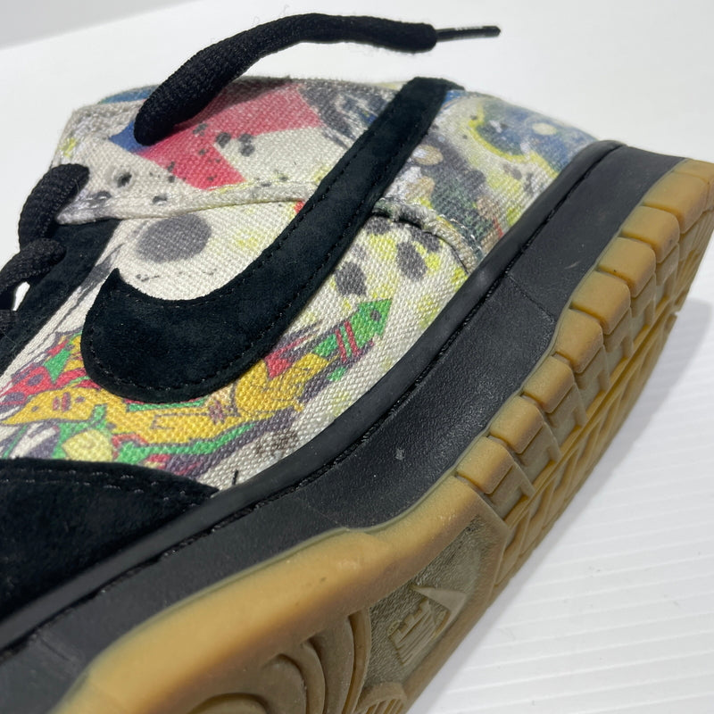 【中古品】【メンズ】 NIKE ナイキ × Supreme シュプリーム 別注 コラボ FD8778-001 SB DUNKLOW OG QS スニーカー 靴 160-260715-ko-04-tei サイズ：27cm カラー：ブラック 万代Net店