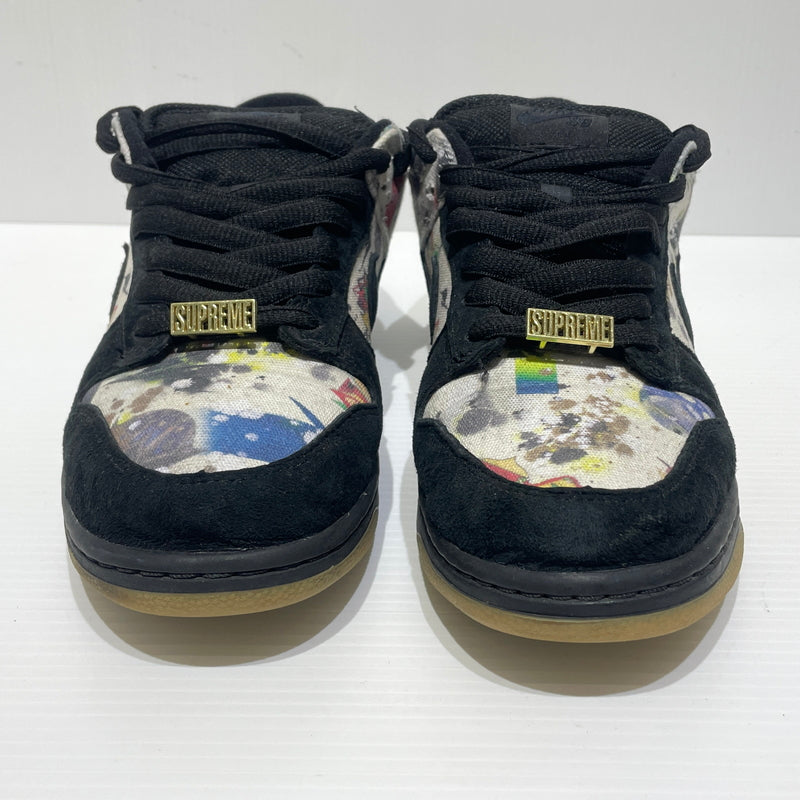 【中古品】【メンズ】 NIKE ナイキ × Supreme シュプリーム 別注 コラボ FD8778-001 SB DUNKLOW OG QS スニーカー 靴 160-260715-ko-04-tei サイズ：27cm カラー：ブラック 万代Net店