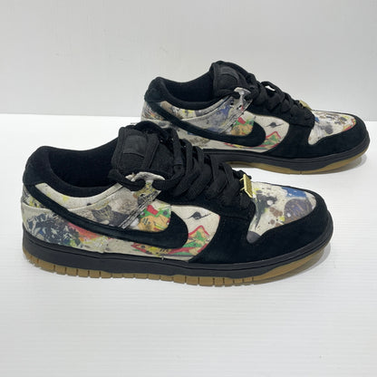 【中古品】【メンズ】 NIKE ナイキ × Supreme シュプリーム 別注 コラボ FD8778-001 SB DUNKLOW OG QS スニーカー 靴 160-260715-ko-04-tei サイズ：27cm カラー：ブラック 万代Net店
