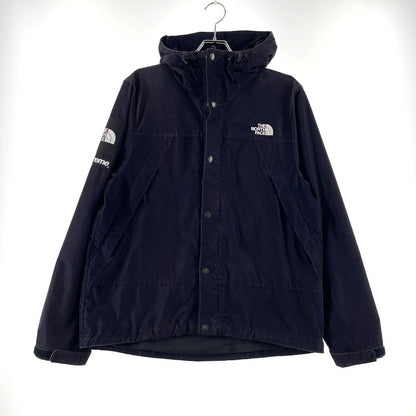 【中古品】【メンズ】 Supreme シュプリーム × THE NORTH FACE ザ・ノースフェイス 別注 コラボ 12AW CORDUROY MOUNTAIN SHELL JACKET NP01250 コーデュロイ マウンテン シェル ジャケット ライトアウター 149-260404-yo-16-tei サイズ：M カラー：ネイビー 万代Net店