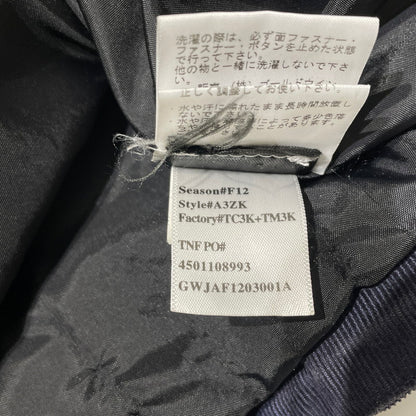 【中古品】【メンズ】 Supreme シュプリーム × THE NORTH FACE ザ・ノースフェイス 別注 コラボ 12AW CORDUROY MOUNTAIN SHELL JACKET NP01250 コーデュロイ マウンテン シェル ジャケット ライトアウター 149-260404-yo-16-tei サイズ：M カラー：ネイビー 万代Net店