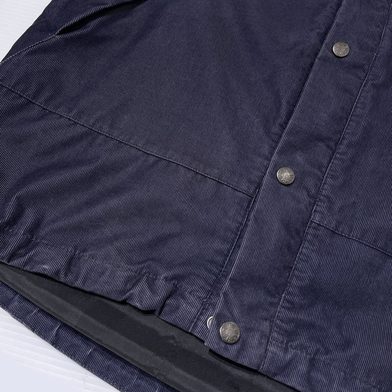 【中古品】【メンズ】 Supreme シュプリーム × THE NORTH FACE ザ・ノースフェイス 別注 コラボ 12AW CORDUROY MOUNTAIN SHELL JACKET NP01250 コーデュロイ マウンテン シェル ジャケット ライトアウター 149-260404-yo-16-tei サイズ：M カラー：ネイビー 万代Net店