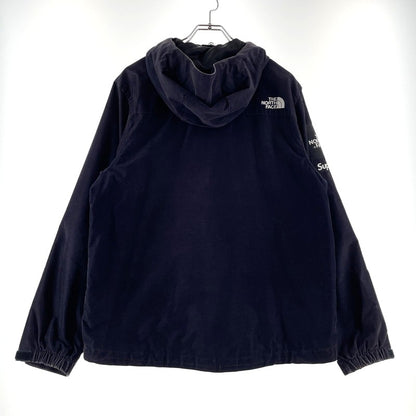 【中古品】【メンズ】 Supreme シュプリーム × THE NORTH FACE ザ・ノースフェイス 別注 コラボ 12AW CORDUROY MOUNTAIN SHELL JACKET NP01250 コーデュロイ マウンテン シェル ジャケット ライトアウター 149-260404-yo-16-tei サイズ：M カラー：ネイビー 万代Net店