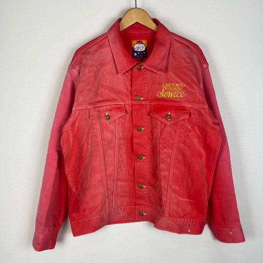 【中古品】【メンズ】 SWJP エスダブリュージェーピー PIQUE TRACKER JACKET SW-25FW-001 ピケ トラッカー ジャケット ライトアウター 142-260327-ks-02-tei サイズ：XL カラー：レッド 万代Net店