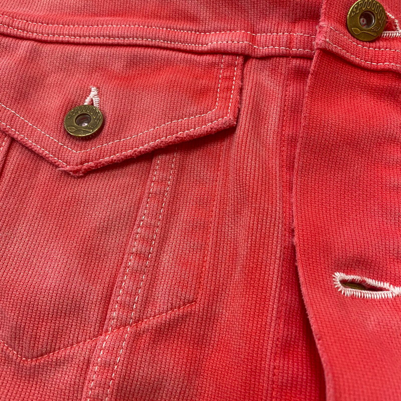 【中古品】【メンズ】 SWJP エスダブリュージェーピー PIQUE TRACKER JACKET SW-25FW-001 ピケ トラッカー ジャケット ライトアウター 142-260327-ks-02-tei サイズ：XL カラー：レッド 万代Net店