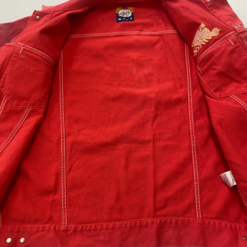 【中古品】【メンズ】 SWJP エスダブリュージェーピー PIQUE TRACKER JACKET SW-25FW-001 ピケ トラッカー ジャケット ライトアウター 142-260327-ks-02-tei サイズ：XL カラー：レッド 万代Net店