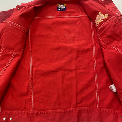 【中古品】【メンズ】 SWJP エスダブリュージェーピー PIQUE TRACKER JACKET SW-25FW-001 ピケ トラッカー ジャケット ライトアウター 142-260327-ks-02-tei サイズ：XL カラー：レッド 万代Net店