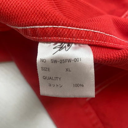 【中古品】【メンズ】 SWJP エスダブリュージェーピー PIQUE TRACKER JACKET SW-25FW-001 ピケ トラッカー ジャケット ライトアウター 142-260327-ks-02-tei サイズ：XL カラー：レッド 万代Net店