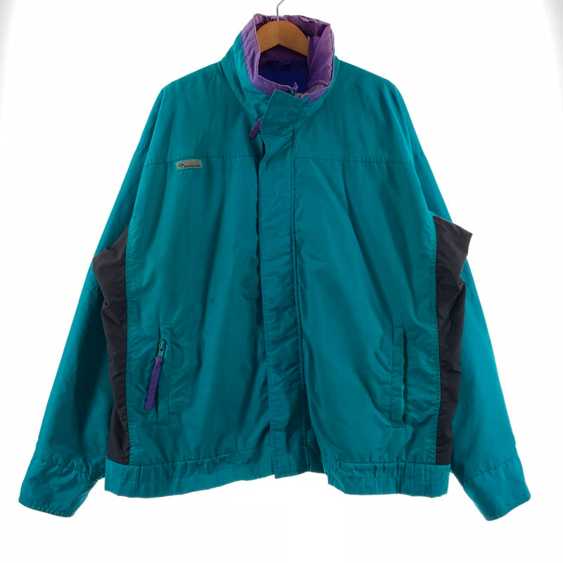 【現状渡し品】【メンズ】 Columbia コロンビア 90's BUGABOO JACKET 90年代 ガバブー ジャケット アウター ナイロンジャケット 144-260330-ko-03-tei サイズ：L カラー：グリーン系 万代Net店