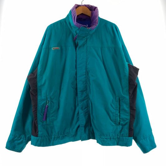 【現状渡し品】【メンズ】 Columbia コロンビア 90's BUGABOO JACKET 90年代 ガバブー ジャケット アウター ナイロンジャケット 144-260330-ko-03-tei サイズ：L カラー：グリーン系 万代Net店