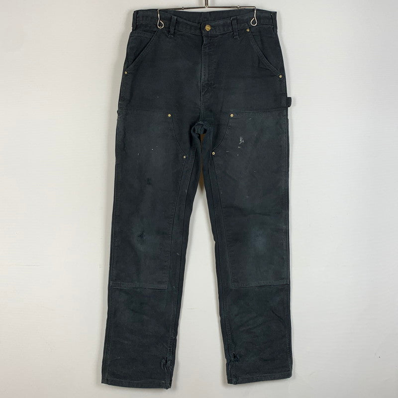 【現状渡し品】【メンズ】 Carhartt カーハート DOUBLE KNEE PANTS ダブルニーパンツ ボトムス ワークパンツ 156-260331-ko-18-tei サイズ：不明 カラー：ブラック 万代Net店