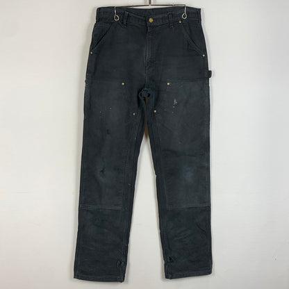 【現状渡し品】【メンズ】 Carhartt カーハート DOUBLE KNEE PANTS ダブルニーパンツ ボトムス ワークパンツ 156-260331-ko-18-tei サイズ：不明 カラー：ブラック 万代Net店