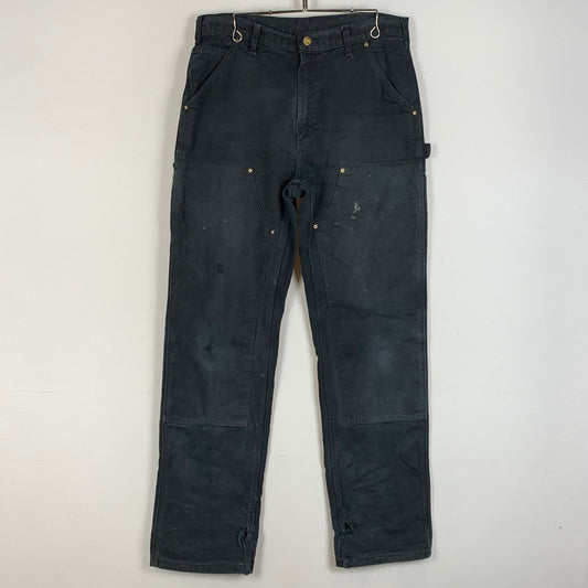 【現状渡し品】【メンズ】 Carhartt カーハート DOUBLE KNEE PANTS ダブルニーパンツ ボトムス ワークパンツ 156-260331-ko-18-tei サイズ：不明 カラー：ブラック 万代Net店