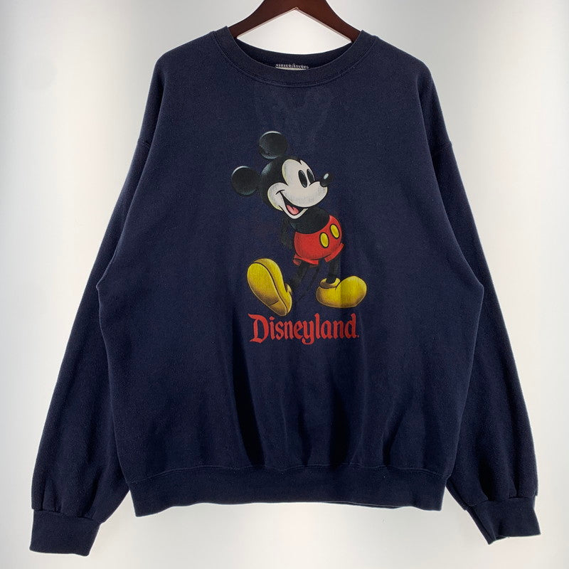 【中古品】【メンズ】 Disney ディズニー 90's MICKEY SWEAT SHIRT 90年代 ミッキー スウェット トップス トレーナー 145-260401-ko-13-tei サイズ：不明 カラー：ネイビー 万代Net店